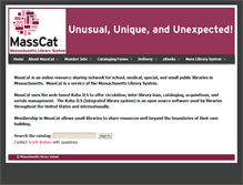Tablet Screenshot of masscat.org